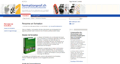 Desktop Screenshot of pef.formationprof.ch