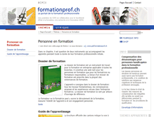 Tablet Screenshot of pef.formationprof.ch