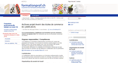 Desktop Screenshot of ec.formationprof.ch